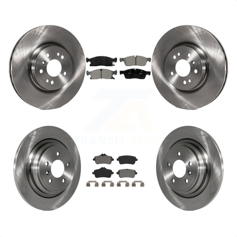 Front Rear Disc Brake Rotors And Semi-Metallic Pads Kit For Mercedes-Benz ML350 GLE350 ML250 GLE300d K8S-102934 by Transit Auto
