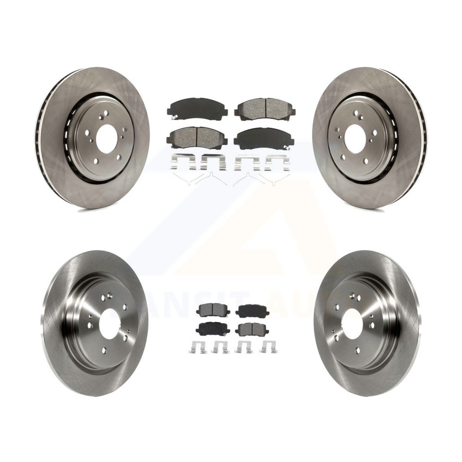 Front Rear Disc Brake Rotors And Semi-Metallic Pads Kit For 2015-2020 Acura TLX K8S-102937 by Transit Auto