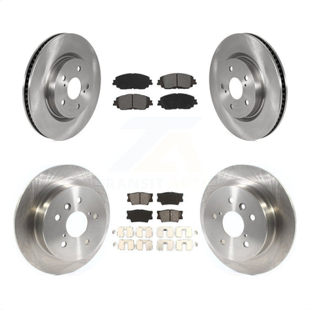 Front Rear Disc Brake Rotors And Semi-Metallic Pads Kit For Toyota Camry K8S-102956 by Transit Auto