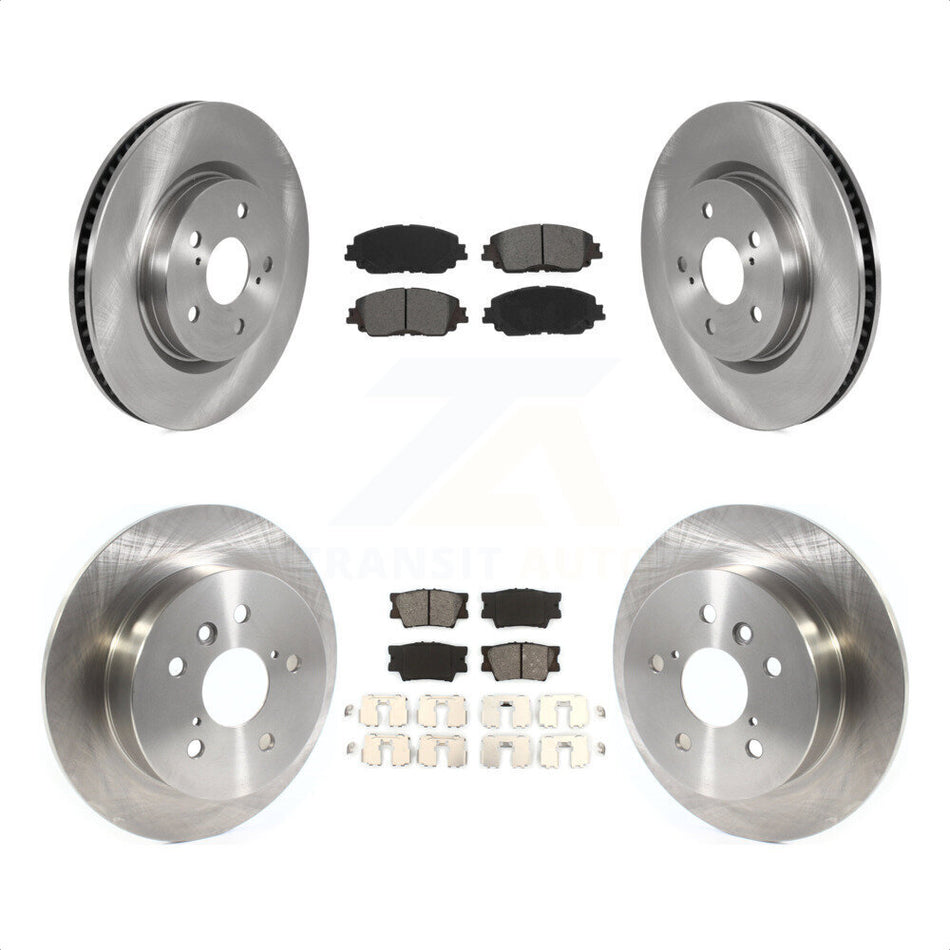 Front Rear Disc Brake Rotors And Semi-Metallic Pads Kit For Toyota Camry K8S-102956 by Transit Auto