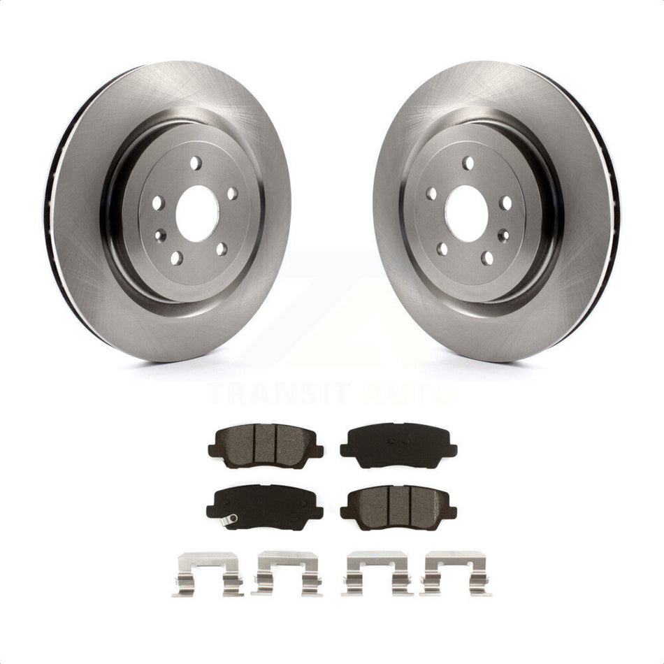 Rear Disc Brake Rotors And Semi-Metallic Pads Kit For 2015 Cadillac CTS 6.2L K8S-102958 by Transit Auto