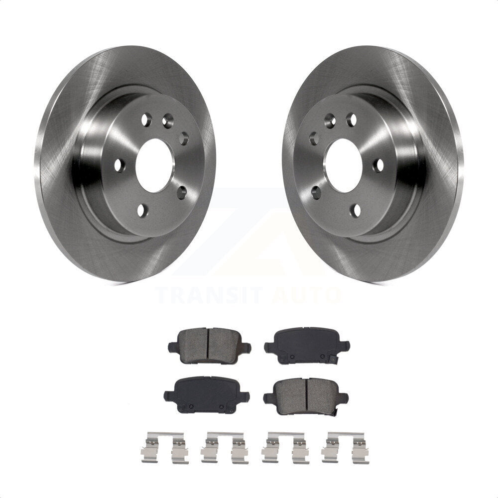 Rear Disc Brake Rotors And Semi-Metallic Pads Kit For 2016 Chevrolet Cruze With 268mm Diameter Rotor K8S-102960 by Transit Auto