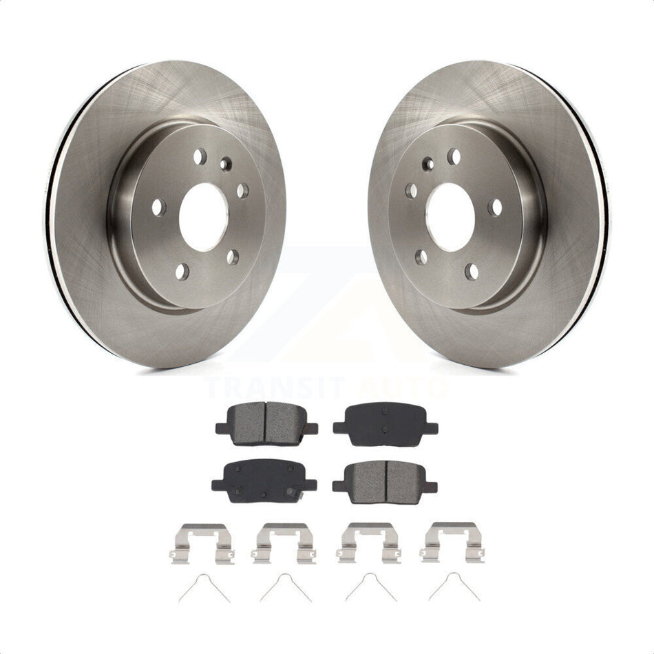 Rear Disc Brake Rotors And Semi-Metallic Pads Kit For Chevrolet Camaro Cadillac CT6 K8S-102961 by Transit Auto