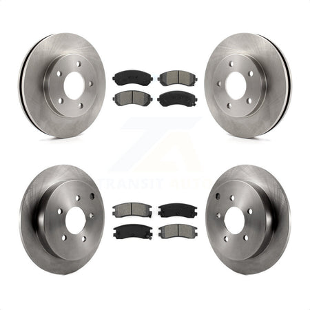 Front Rear Disc Brake Rotors And Semi-Metallic Pads Kit For Buick Rendezvous Pontiac Aztek K8S-102998 by Transit Auto