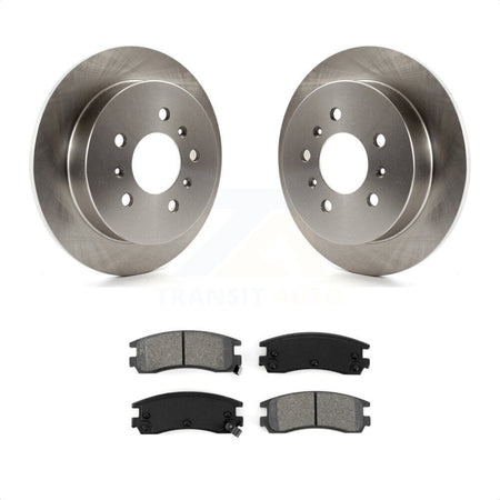 Rear Brake Rotor And Semi-Metallic Pad Kit For Chevrolet Impala Buick Pontiac Century Grand Am Monte Carlo Oldsmobile Prix Venture Alero Regal Intrigue LaCrosse Montana Trans K8S-103007 by Transit Auto