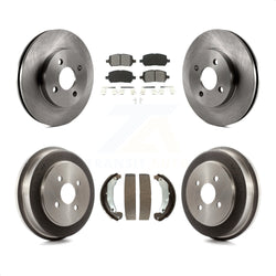 Front Rear Disc Brake Rotors Semi-Metallic Pads And Drum Kit For Chevrolet Cobalt Saturn Ion Pontiac G5 Pursuit K8S-103192
