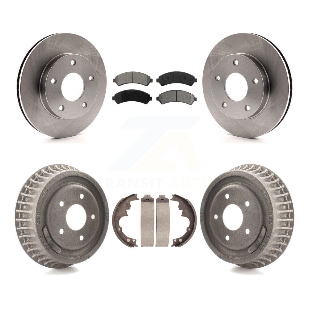 Front Rear Disc Brake Rotors Semi-Metallic Pads And Drum Kit For 1997-1997 Chevrolet Blazer GMC Jimmy K8S-103198 by Transit Auto