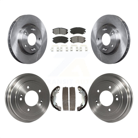 Front Rear Disc Brake Rotors Semi-Metallic Pads And Drum Kit For Hyundai Elantra K8S-103200 by Transit Auto