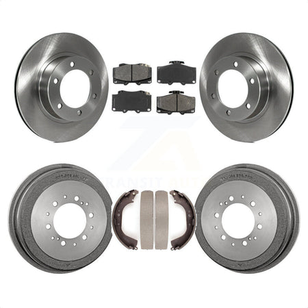 Front Rear Disc Brake Rotors Semi-Metallic Pads And Drum Kit For Toyota 4Runner K8S-103254 by Transit Auto