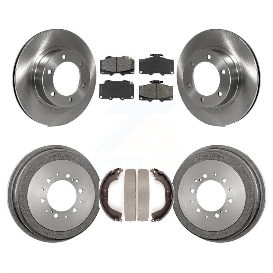 Front Rear Disc Brake Rotors Semi-Metallic Pads And Drum Kit For Toyota 4Runner K8S-103254 by Transit Auto