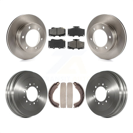 Front Rear Disc Brake Rotors Semi-Metallic Pads And Drum Kit For Toyota Tacoma 4Runner K8S-103258 by Transit Auto