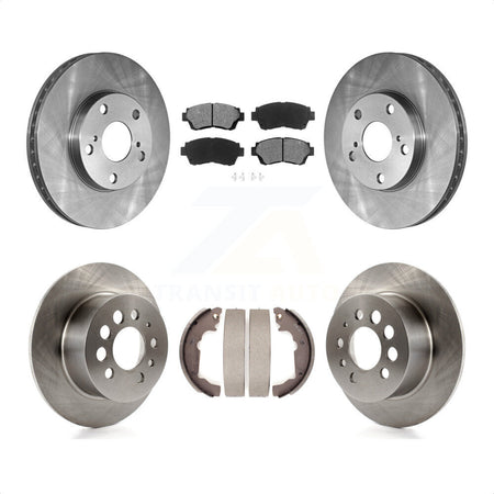 Front Rear Disc Brake Rotors Semi-Metallic Pads And Drum Kit For 1998-2003 Toyota Sienna K8S-103324 by Transit Auto