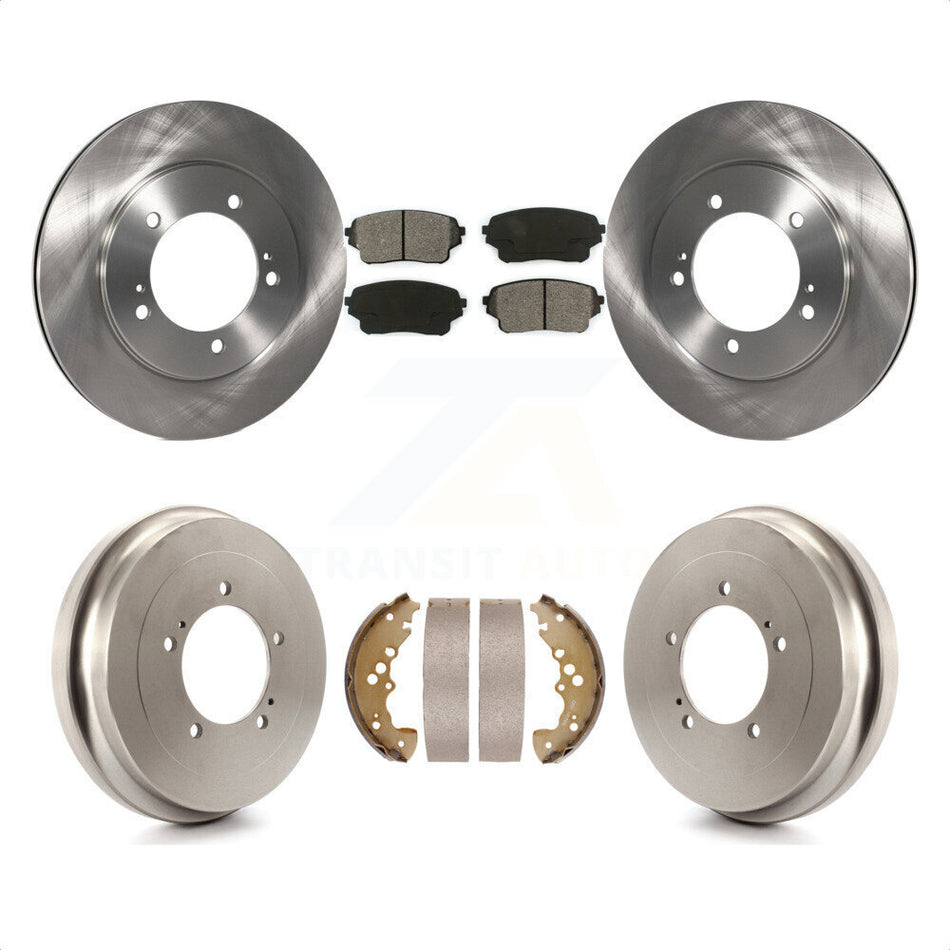 Front Rear Disc Brake Rotors Semi-Metallic Pads And Drum Kit For Suzuki XL-7 K8S-103387 by Transit Auto