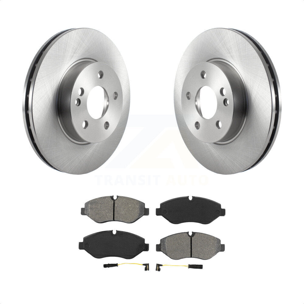 Front Disc Brake Rotors And Semi-Metallic Pads Kit For 2016-2020 Mercedes-Benz Metris K8S-103523 by Transit Auto