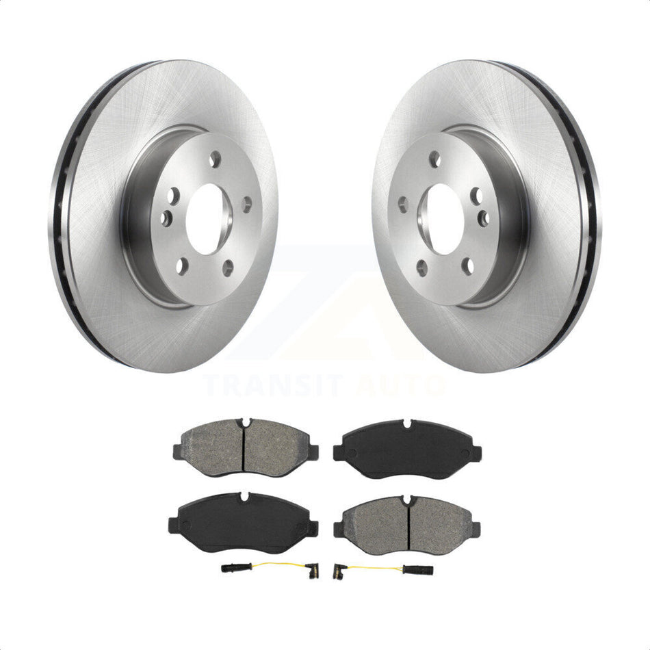 Front Disc Brake Rotors And Semi-Metallic Pads Kit For 2016-2020 Mercedes-Benz Metris K8S-103523 by Transit Auto