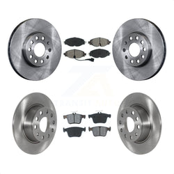 Front Rear Disc Brake Rotors And Semi-Metallic Pads Kit For Volkswagen Jetta Taos K8S-103529
