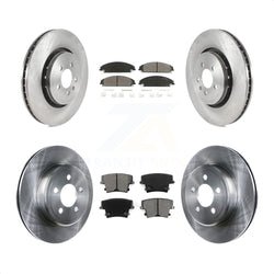 Front Rear Disc Brake Rotors And Semi-Metallic Pads Kit For Dodge Charger With 355mm Diameter Rotor K8S-103551