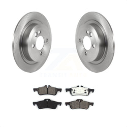 Rear Disc Brake Rotors And Semi-Metallic Pads Kit For 2007-2008 Mini Cooper Convertible With 280mm Diameter Rotor K8S-103561
