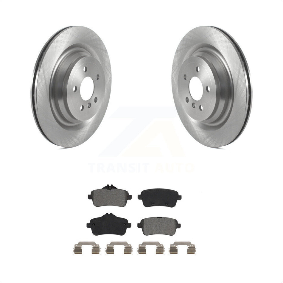 Rear Disc Brake Rotors And Semi-Metallic Pads Kit For Mercedes-Benz GLS450 GL450 GLS550 GL350 GL550 ML400 ML250 ML63 AMG GLS350d K8S-103567 by Transit Auto