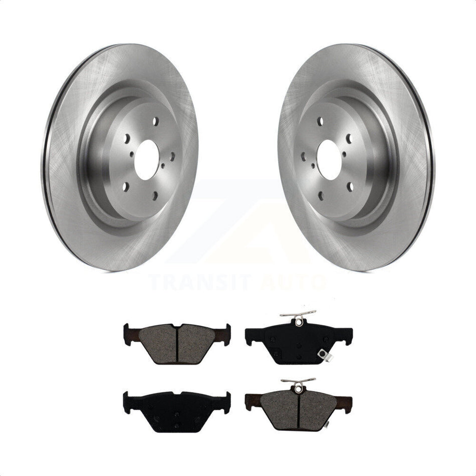 Rear Disc Brake Rotors And Semi-Metallic Pads Kit For 2019-2022 Subaru Ascent K8S-103568 by Transit Auto