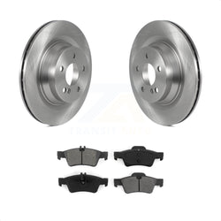 Rear Disc Brake Rotors And Semi-Metallic Pads Kit For Mercedes-Benz CLS550 E550 K8S-103580