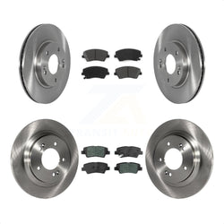 Front Rear Disc Brake Rotors And Semi-Metallic Pads Kit For Kia Niro Hyundai Ioniq K8S-103602