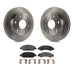 Front Disc Brake Rotors And Ceramic Pads Kit For 2007 GMC Sierra 1500 rear brakes K8T-100018