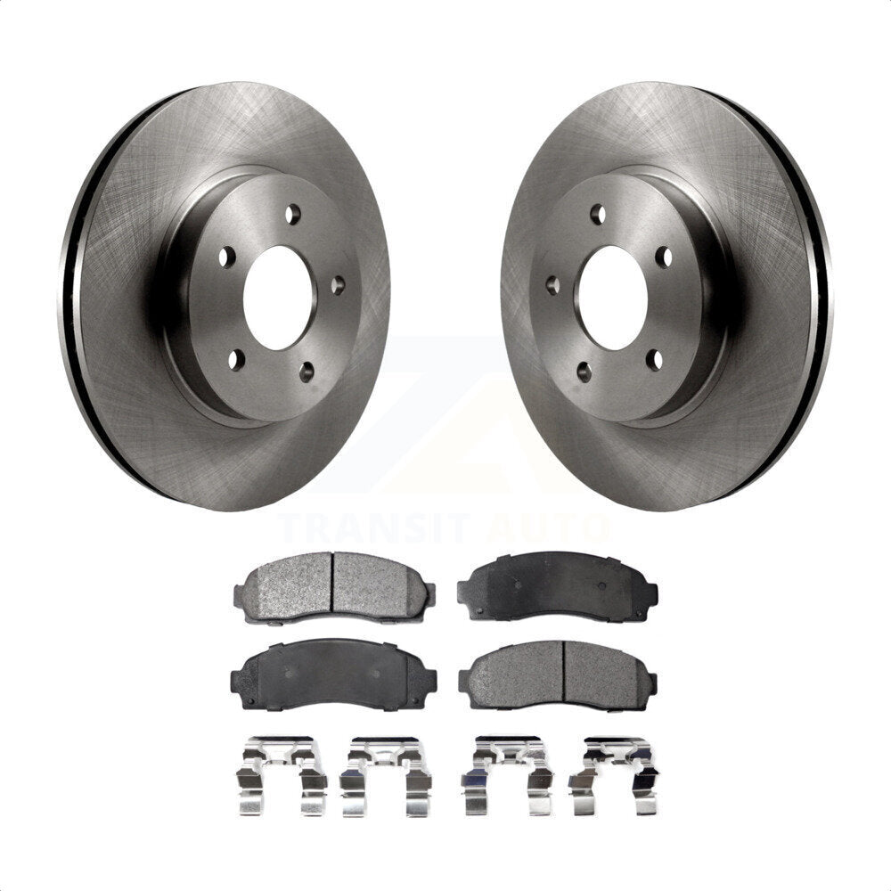 Front Disc Brake Rotors And Ceramic Pads Kit For Saturn Vue Chevrolet Equinox Pontiac Torrent K8T-100029 by Transit Auto