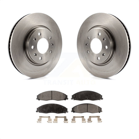 Front Disc Brake Rotors And Ceramic Pads Kit For Cadillac CTS STS K8T-100032 by Transit Auto