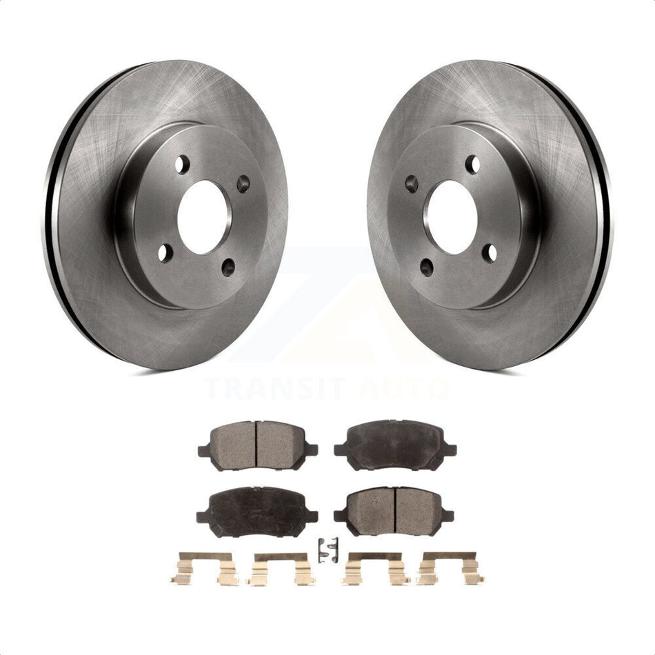 Front Disc Brake Rotors And Ceramic Pads Kit For Chevrolet Cobalt Saturn Ion Pontiac G5 Pursuit K8T-100034 by Transit Auto