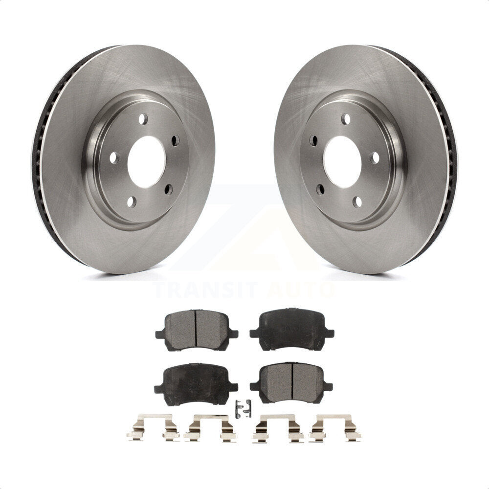 Front Disc Brake Rotors And Ceramic Pads Kit For Chevrolet Malibu Pontiac G6 Cobalt Saturn Aura G5 K8T-100036 by Transit Auto