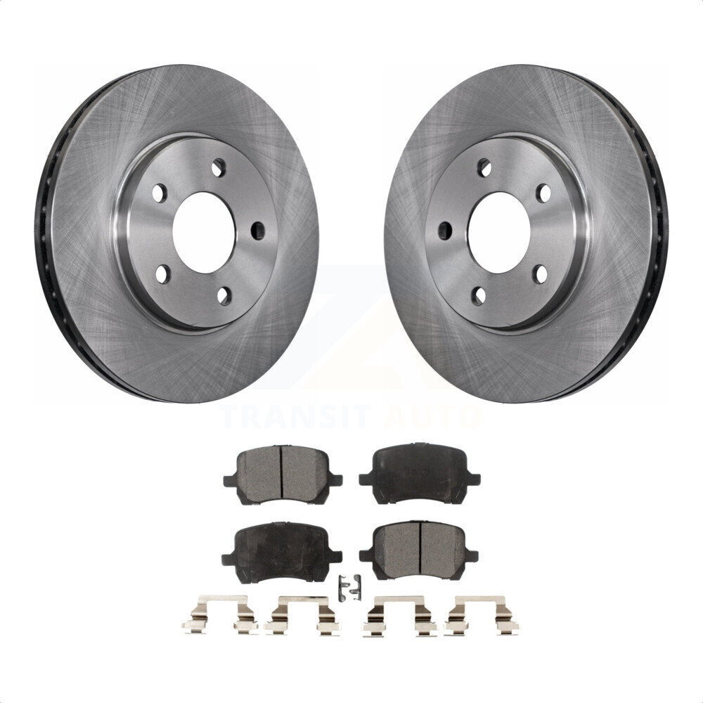 Front Disc Brake Rotors And Ceramic Pads Kit For Chevrolet Malibu Pontiac G6 K8T-100042 by Transit Auto