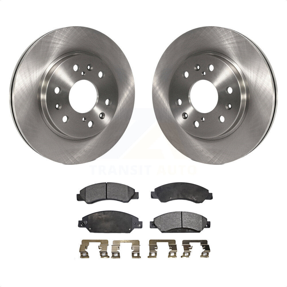 Front Disc Brake Rotors And Ceramic Pads Kit For 2007-2007 Chevrolet Tahoe GMC Suburban 1500 Yukon Cadillac Avalanche XL Escalade ESV EXT K8T-100046 by Transit Auto