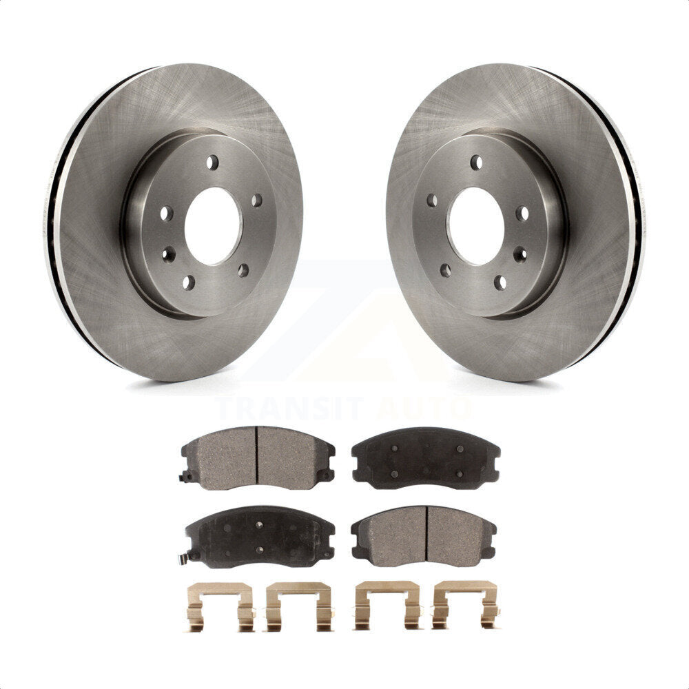 Front Disc Brake Rotors And Ceramic Pads Kit For Chevrolet Equinox Saturn Vue Captiva Sport Pontiac Torrent Suzuki XL-7 K8T-100062 by Transit Auto