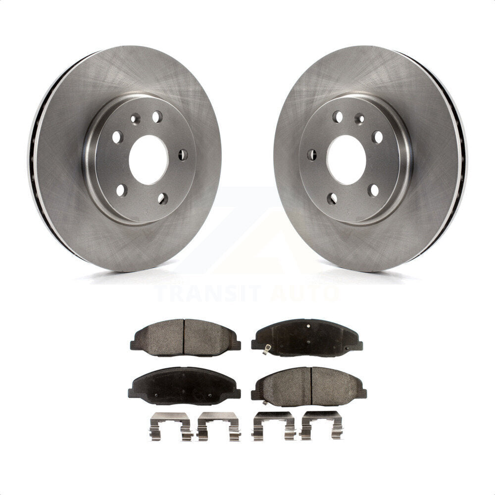 Front Disc Brake Rotors And Ceramic Pads Kit For Cadillac CTS K8T-100072 by Transit Auto