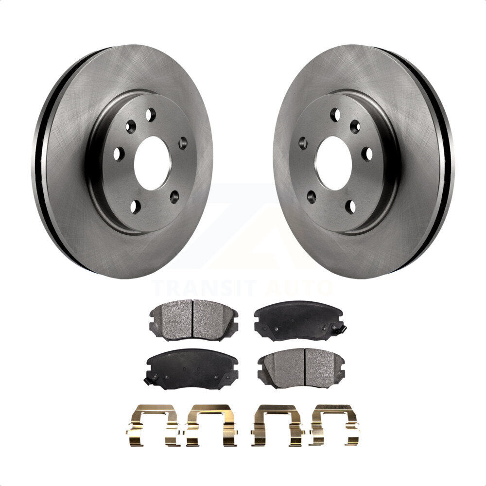 Front Disc Brake Rotors And Ceramic Pads Kit For Chevrolet Malibu Buick LaCrosse Regal Limited K8T-100084 by Transit Auto