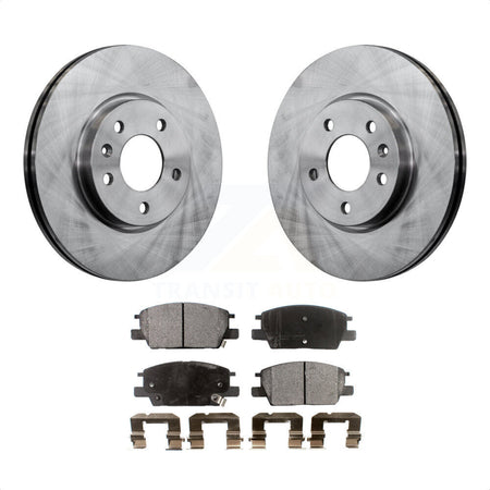 Front Disc Brake Rotors And Ceramic Pads Kit For Chevrolet Equinox Malibu GMC Terrain Buick LaCrosse Regal Sportback TourX K8T-100088 by Transit Auto