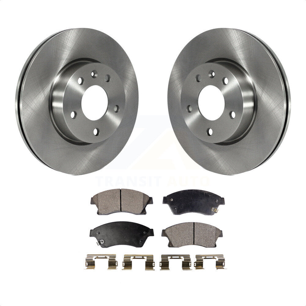 Front Disc Brake Rotors And Ceramic Pads Kit For Cadillac ATS K8T-100091 by Transit Auto