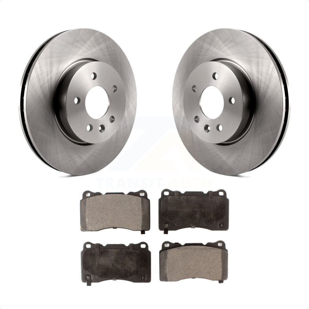 Front Disc Brake Rotors And Ceramic Pads Kit For Cadillac ATS K8T-100092 by Transit Auto