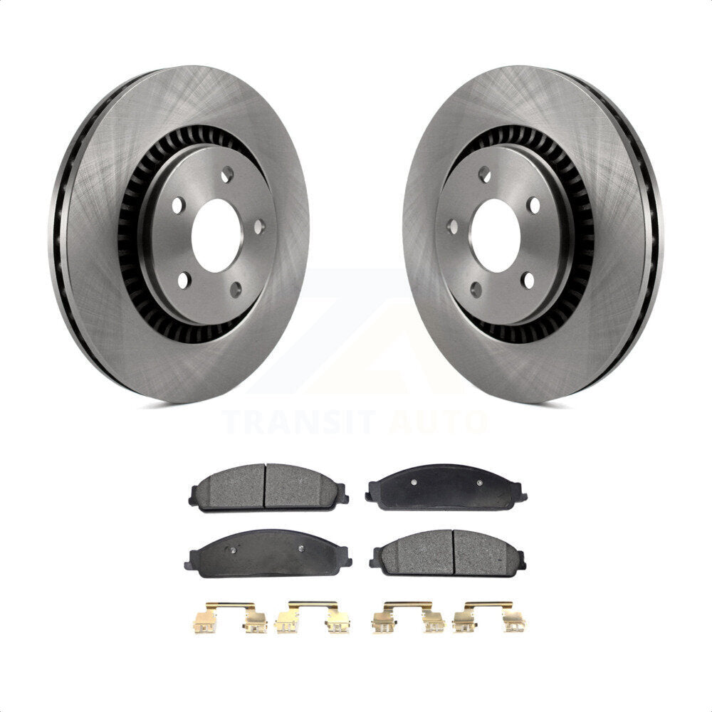 Front Disc Brake Rotors And Ceramic Pads Kit For Ford Five Hundred Freestyle Taurus Mercury Montego X Sable K8T-100138 by Transit Auto