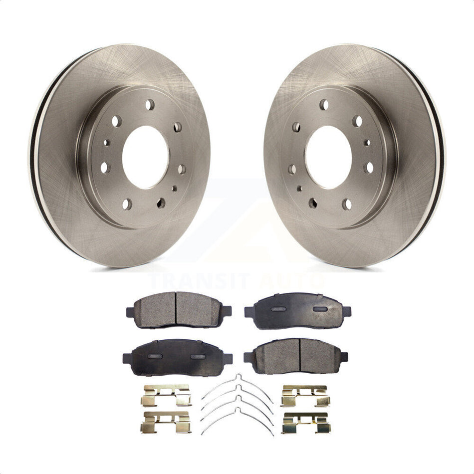 Front Disc Brake Rotors And Ceramic Pads Kit For 2009 Ford F-150 With 7 Lug Wheels K8T-100159 by Transit Auto