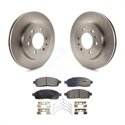 Front Disc Brake Rotors And Ceramic Pads Kit For 2009 Ford F-150 With 6 Lug Wheels K8T-100160