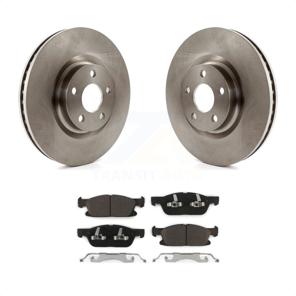 Front Disc Brake Rotors And Ceramic Pads Kit For Ford Edge K8T-100176 by Transit Auto