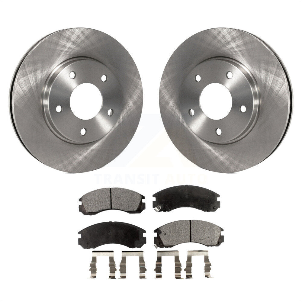 Front Disc Brake Rotors And Ceramic Pads Kit For 2000 Mitsubishi Eclipse 3.0L K8T-100202 by Transit Auto