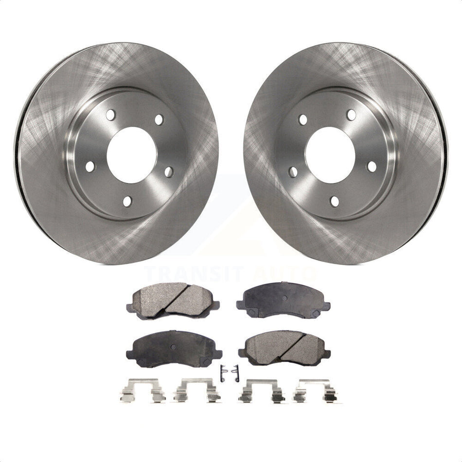 Front Disc Brake Rotors And Ceramic Pads Kit For Mitsubishi Chrysler Sebring Dodge Stratus Galant Eclipse Lancer Outlander K8T-100203 by Transit Auto