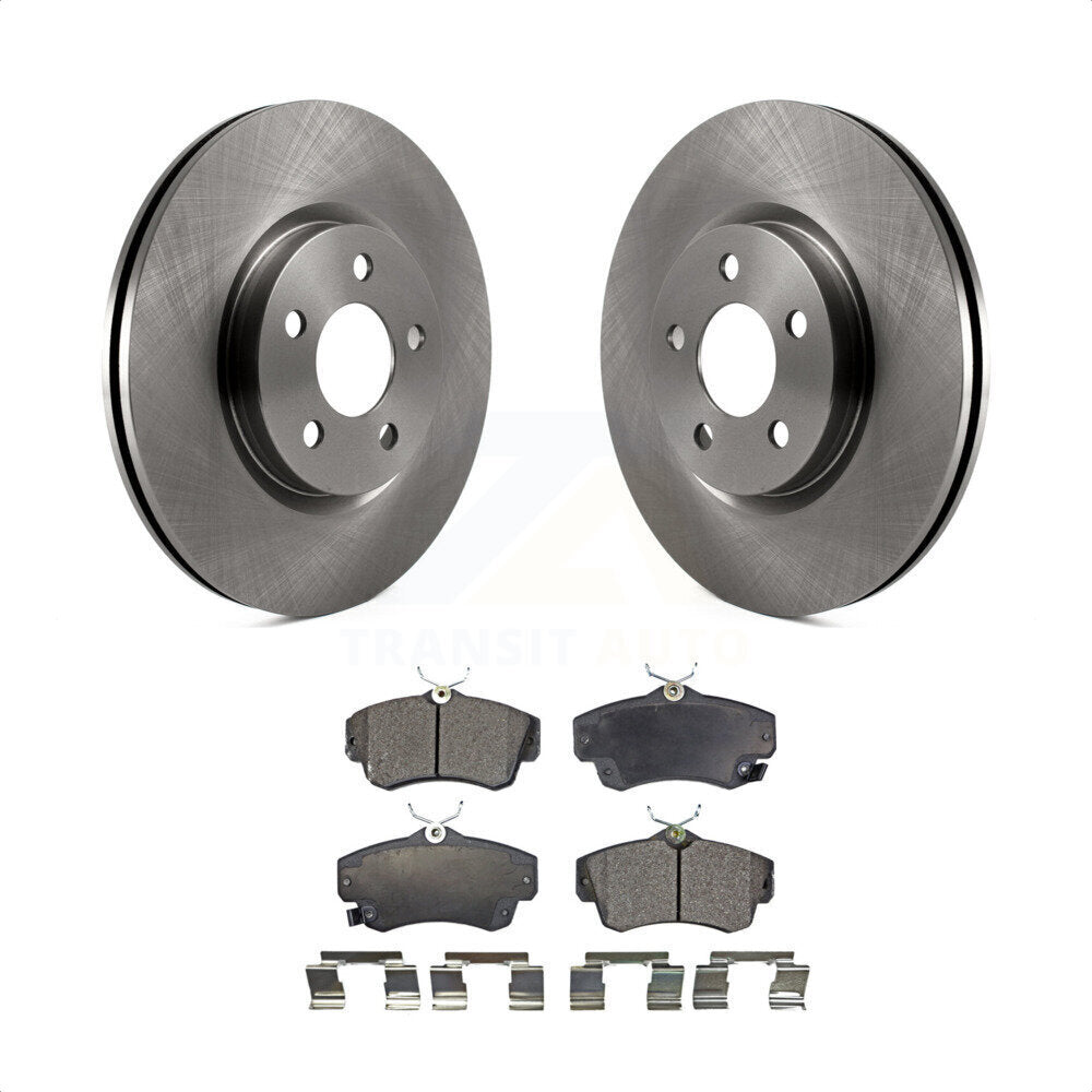 Front Disc Brake Rotors And Ceramic Pads Kit For Chrysler PT Cruiser K8T-100206 by Transit Auto