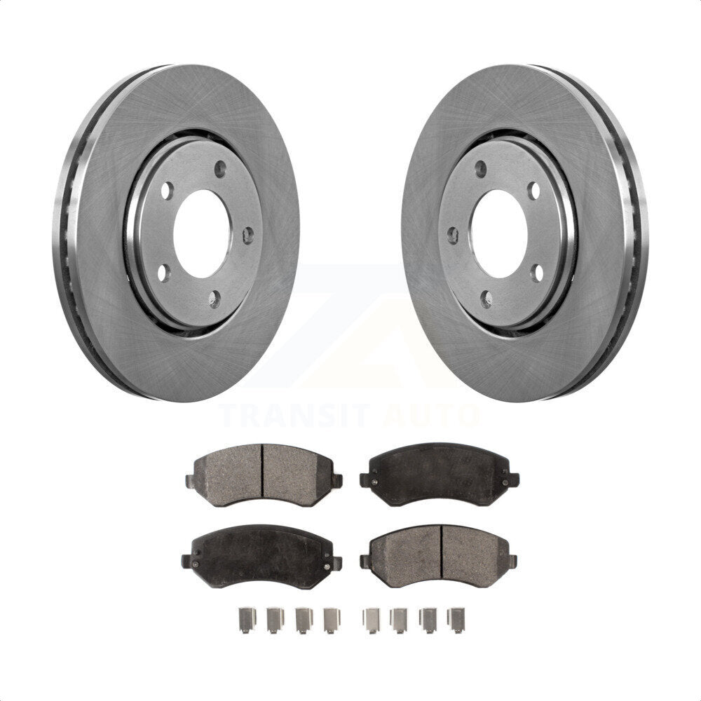 Front Disc Brake Rotors And Ceramic Pads Kit For Dodge Chrysler Town & Country Grand Caravan Voyager K8T-100208 by Transit Auto