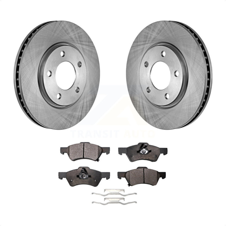 Front Disc Brake Rotors And Ceramic Pads Kit For Dodge Grand Caravan Chrysler Town & Country Voyager K8T-100211 by Transit Auto