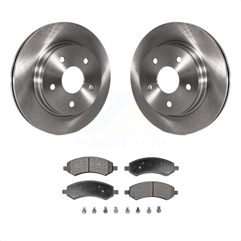 Front Disc Brake Rotors And Ceramic Pads Kit For Ram 1500 Dodge Classic Durango Chrysler Aspen K8T-100212 by Transit Auto