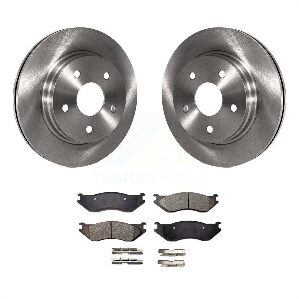 Front Disc Brake Rotors And Ceramic Pads Kit For Dodge Ram 1500 Durango K8T-100213 by Transit Auto